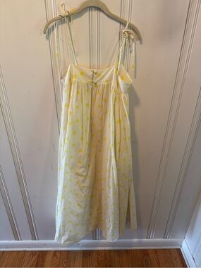 WHIT Two Cream Dress with Yellow Polka Dots